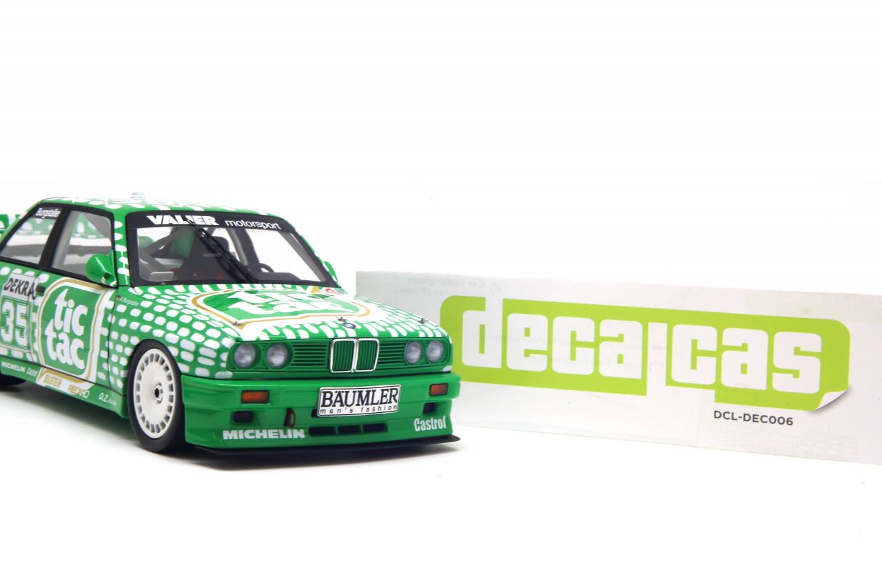 Decalcas DCL-DEC006 BMW M3 E30 - Tic Tac Vailer Motorsport