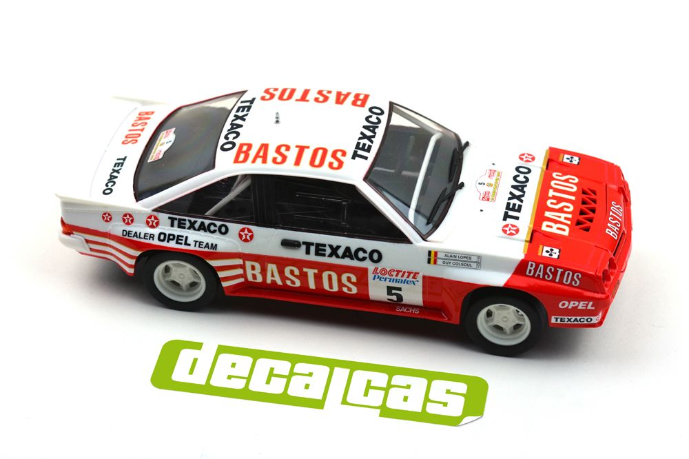 Decalcas DCL-DEC012 Opel Manta 400 Group B - Bastos Texaco Rally Team