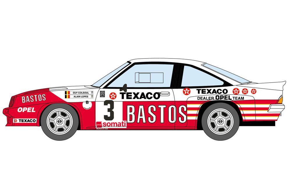 Decalcas DCL-DEC012 Opel Manta 400 Group B - Bastos Texaco Rally Team