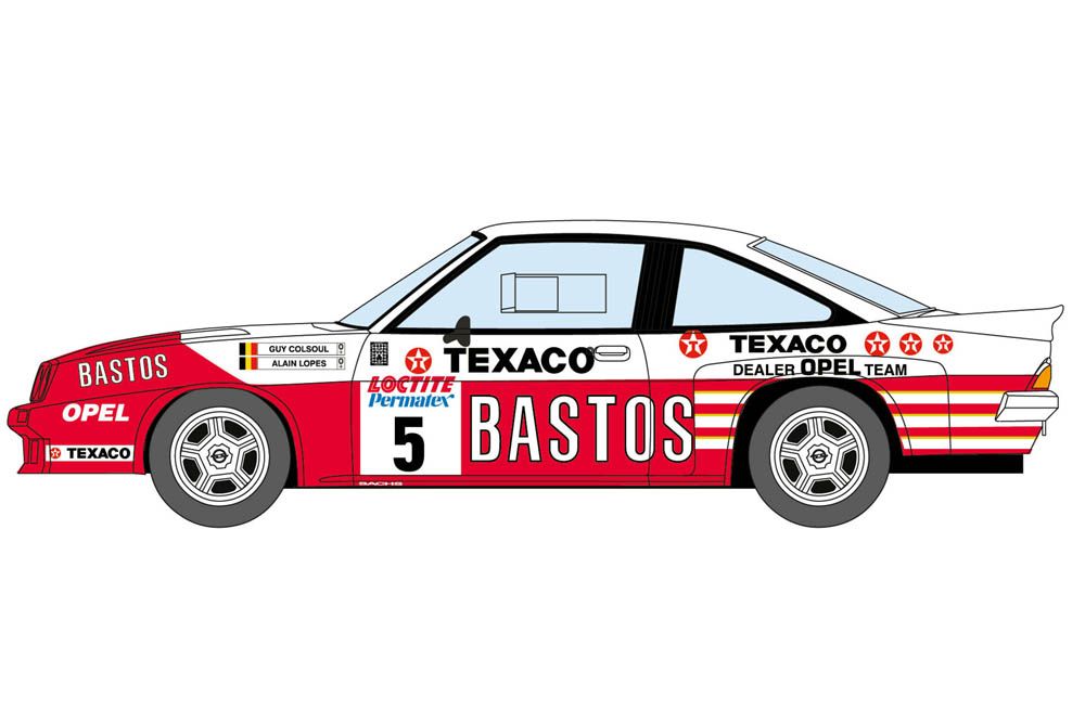 Decalcas DCL-DEC012 Opel Manta 400 Group B - Bastos Texaco Rally Team