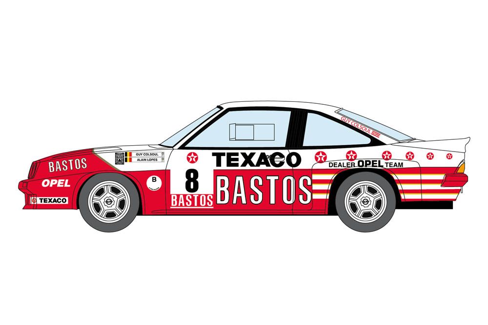 Decalcas DCL-DEC013 Opel Manta 400 Group B - Bastos Texaco Rally Team