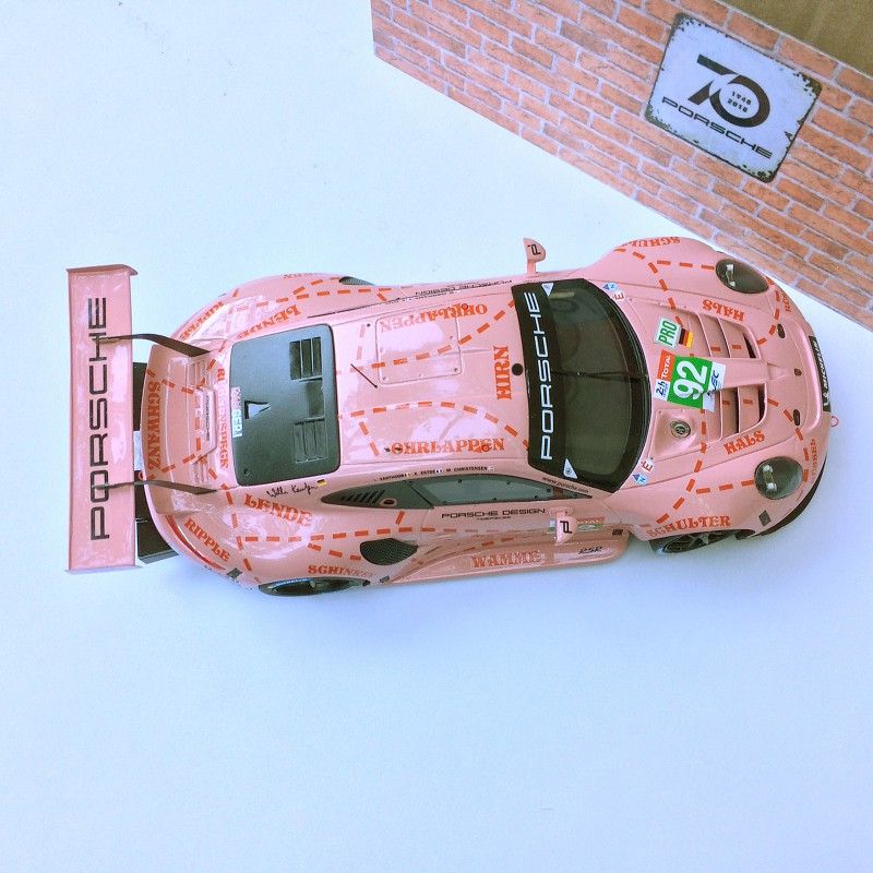 Profil24 P24112K Porsche 911 RSR n°92 1st GT Pro Pink Pig Le Mans 2018