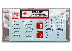 Hobby Design HD04-0167 Toyota TS050 Supplement Decal