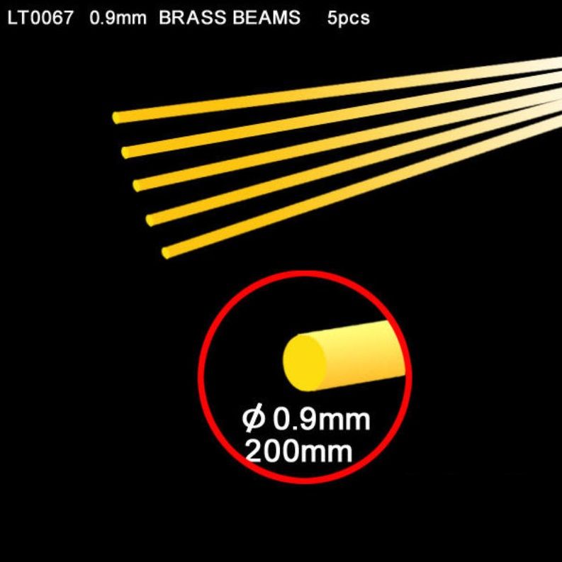 Lion Roar LT0067 Brass Beams 0,9mm (5pcs)