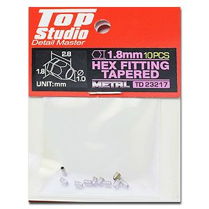 Top Studio TD23217 1.8mm Hex Fitting Tapered