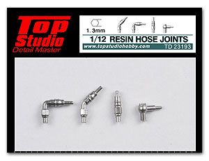 Top Studio TD23193 1/12 (1.3mm) resin hose joints