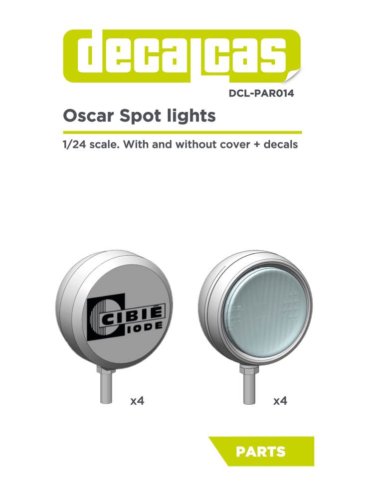 Decalcas PAR014 Oscar Spot Lights 1/24