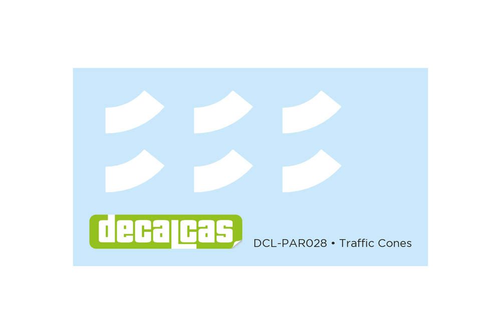Decalcas PAR028 Traffic cones 1/24