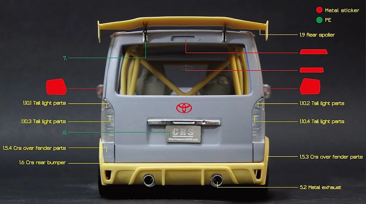 ZoomOn 040 Toyota Hiace CRS Trans Kit