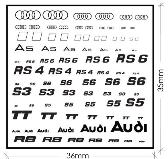 ZoomOn ZD025 Audi logo metal sticker