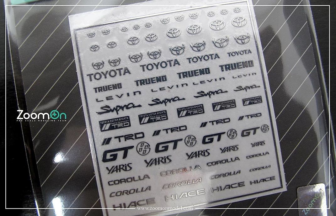 ZoomOn ZD026 Toyota logo metal sticker (A)