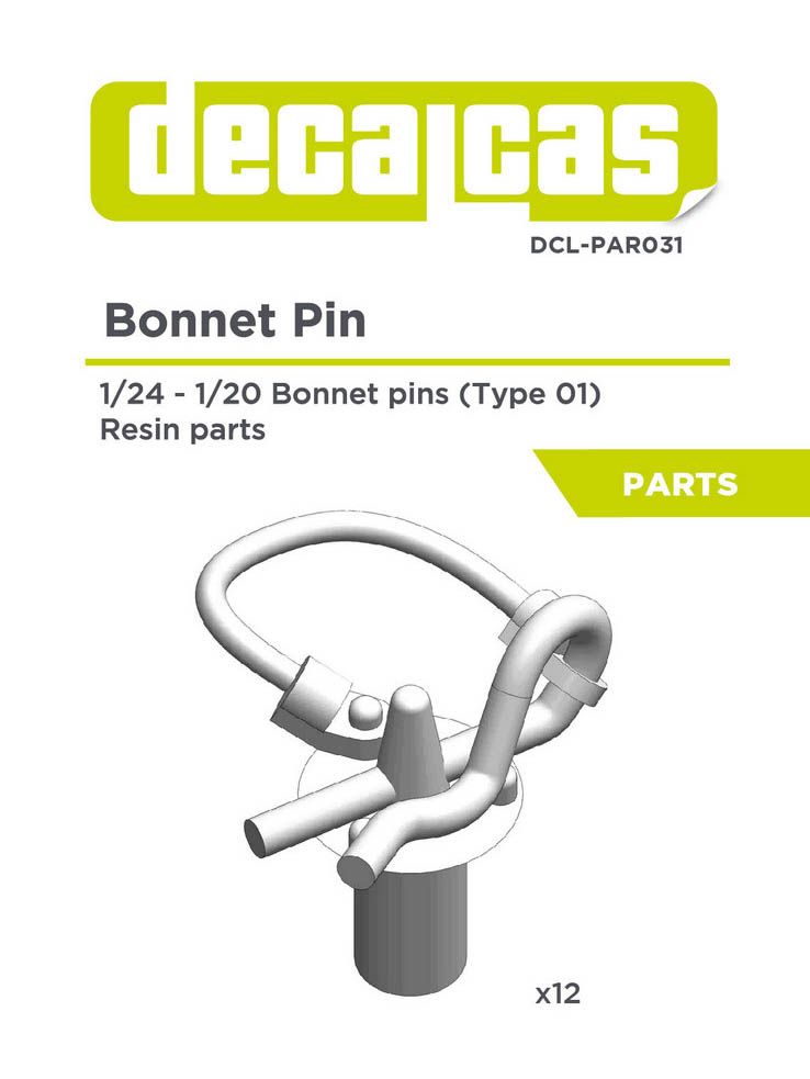 Decalcas PAR031 Bonnet pin 1/20,1/24