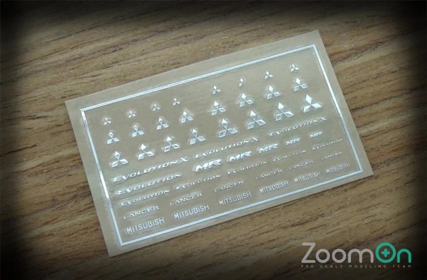 ZoomOn ZD020 Mitsubishi logo metal sticker
