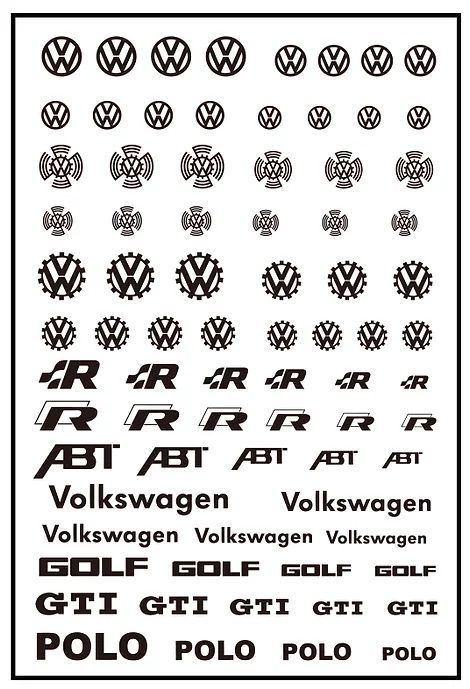 ZoomOn ZD017 Volkswagen logo metal sticker