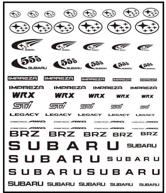 ZoomOn ZD014 Subaru logo metal sticker