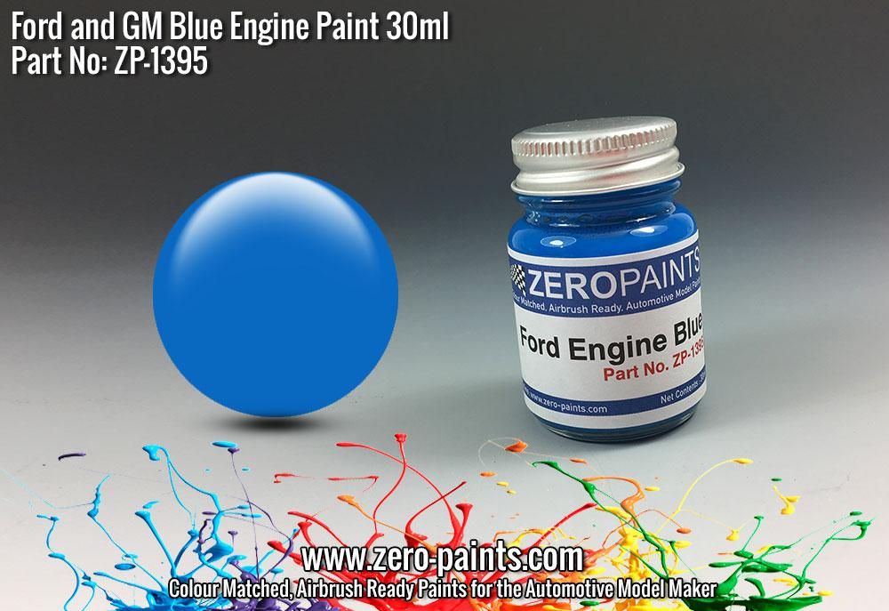 ZERO Paint ZP-1395 Ford and GM Blue Engine Paint 30ml ZERO Paint ZP-1395 Ford and GM Blue Engine Paint 30ml