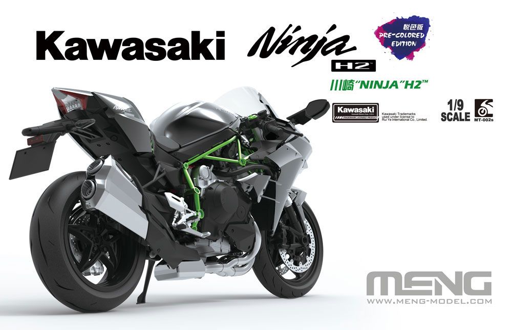 MENG MT-002s Kawasaki Ninja H2 (Pre-colored Edition)