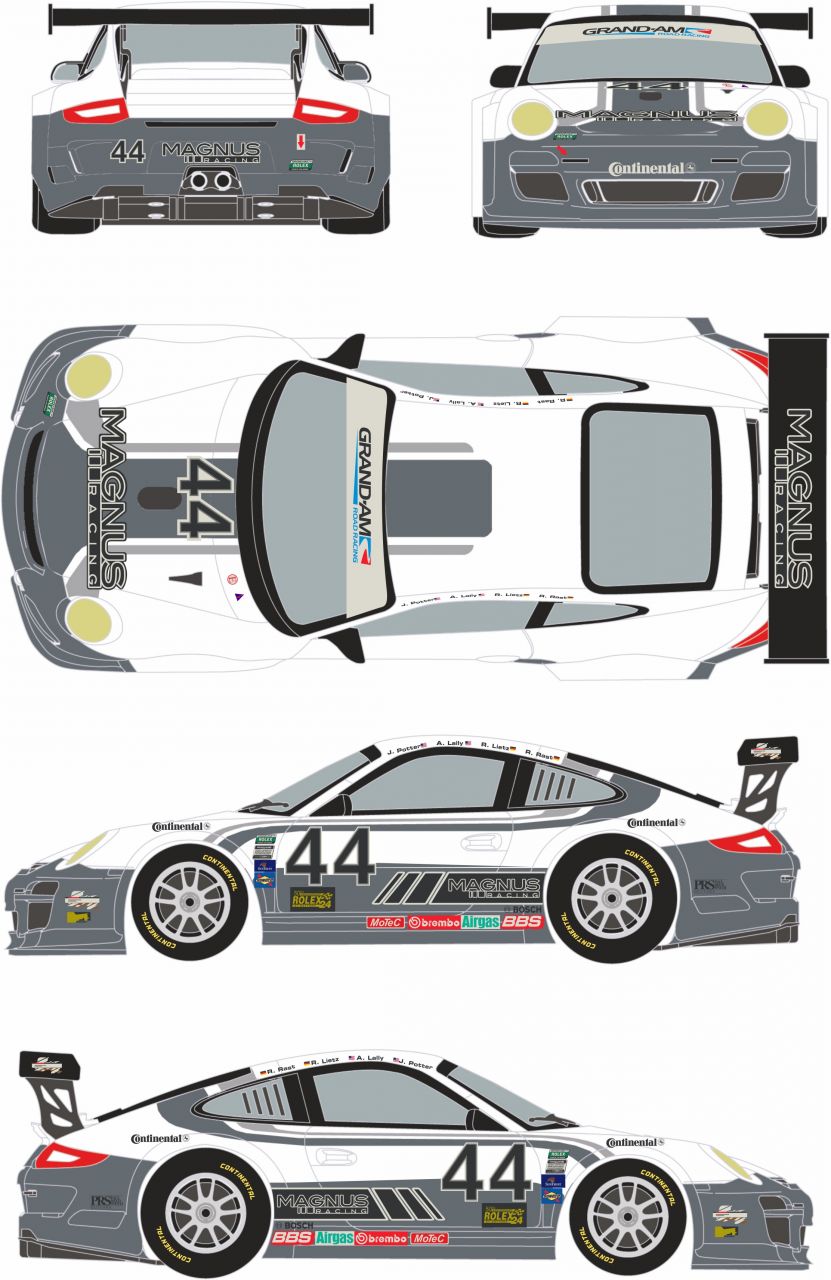 Racing Decals 43 RDE24/003 Porsche 911 GT3 #44 Rolex 24h Daytona 2012