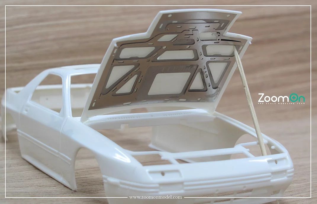 ZoomOn ZD081 Mazda RX-7 FC hood structure