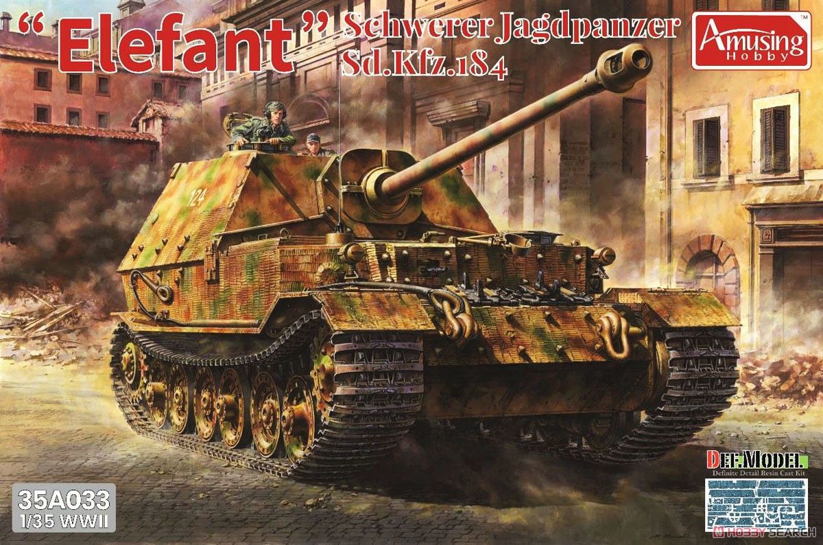 Amusing Hobby 35A033 Sd.Kfz.184 Schwerer Jagdpanzer `ELEFANT` Full Interior
