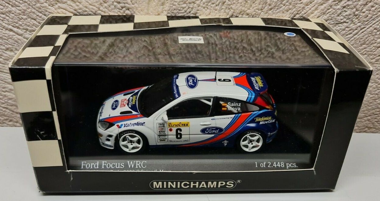 Minichamps 430-008906 Ford Focus WRC Monte Carlo 2000 Sainz-Moya