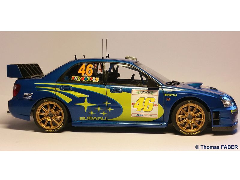 Blue Stuff 24-005 SUBARU IMPREZA WRC Valentino Rossi Monza Rally Show 2005 Blue Stuff 24-005 SUBARU IMPREZA WRC Valentino Rossi Monza Rally Show 2005