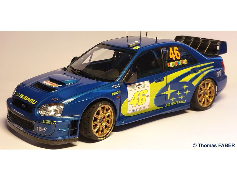 Blue Stuff 24-005 SUBARU IMPREZA WRC Valentino Rossi Monza Rally Show 2005 Blue Stuff 24-005 SUBARU IMPREZA WRC Valentino Rossi Monza Rally Show 2005