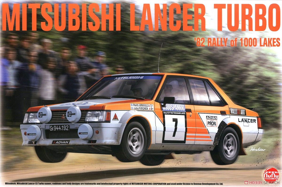 NuNu Model Kit PN24018 Mitsubishi Lancer Turbo 1982 1000 Lakes Rally