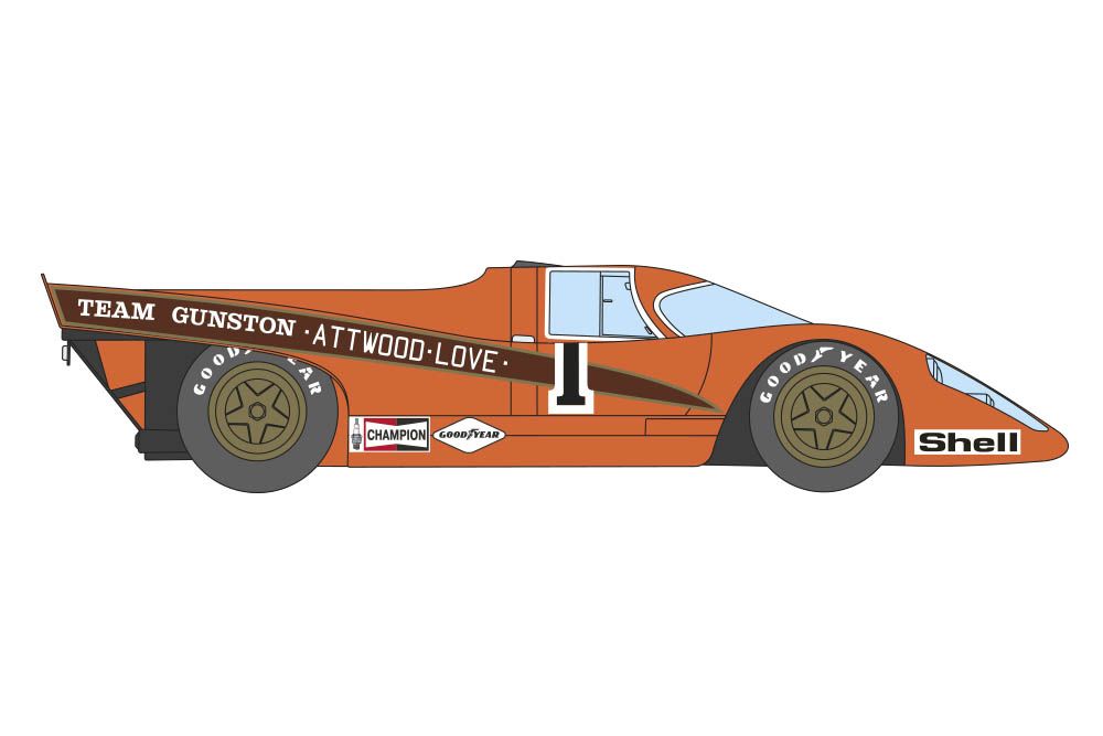 Decalcas DEC044 Porsche 917K - 9 Hours Kyalami 1970 #1 - John Love + Richard Attwood