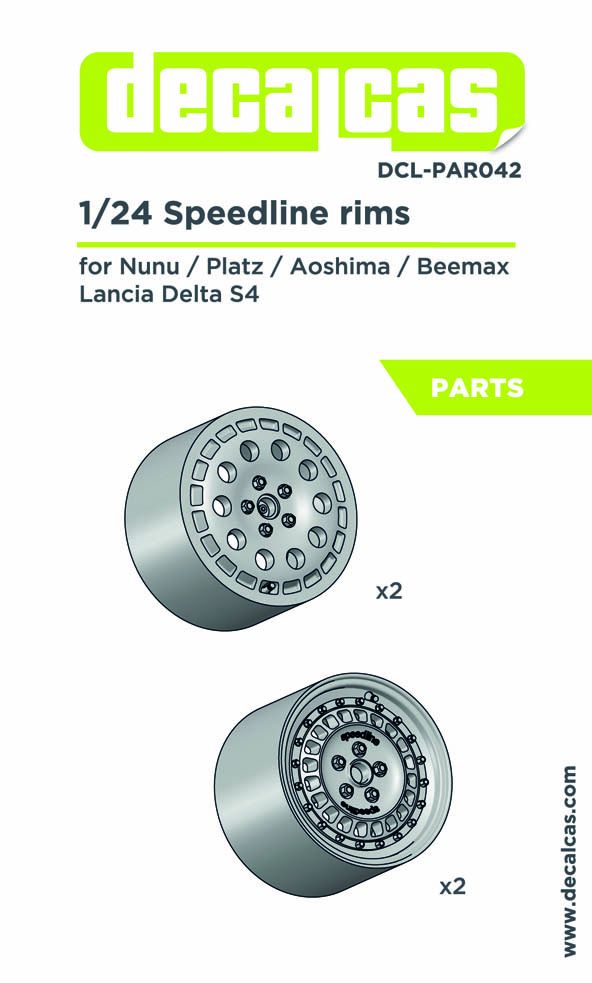 Decalcas PAR042 Speedline rims