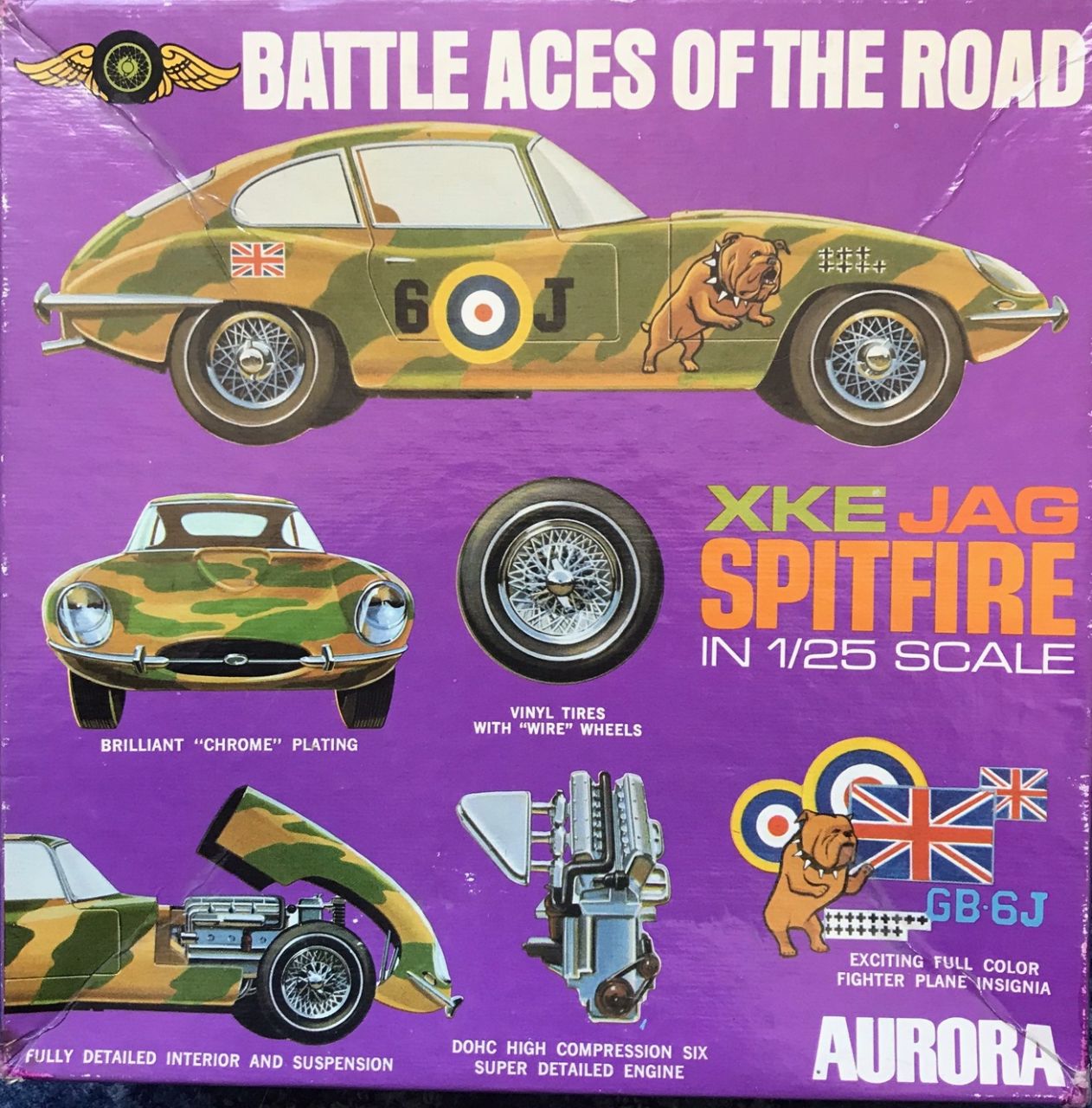 Aurora 577-250 Jaguar XKE JAG Spitfire Aurora 577-250 Jaguar XKE JAG Spitfire