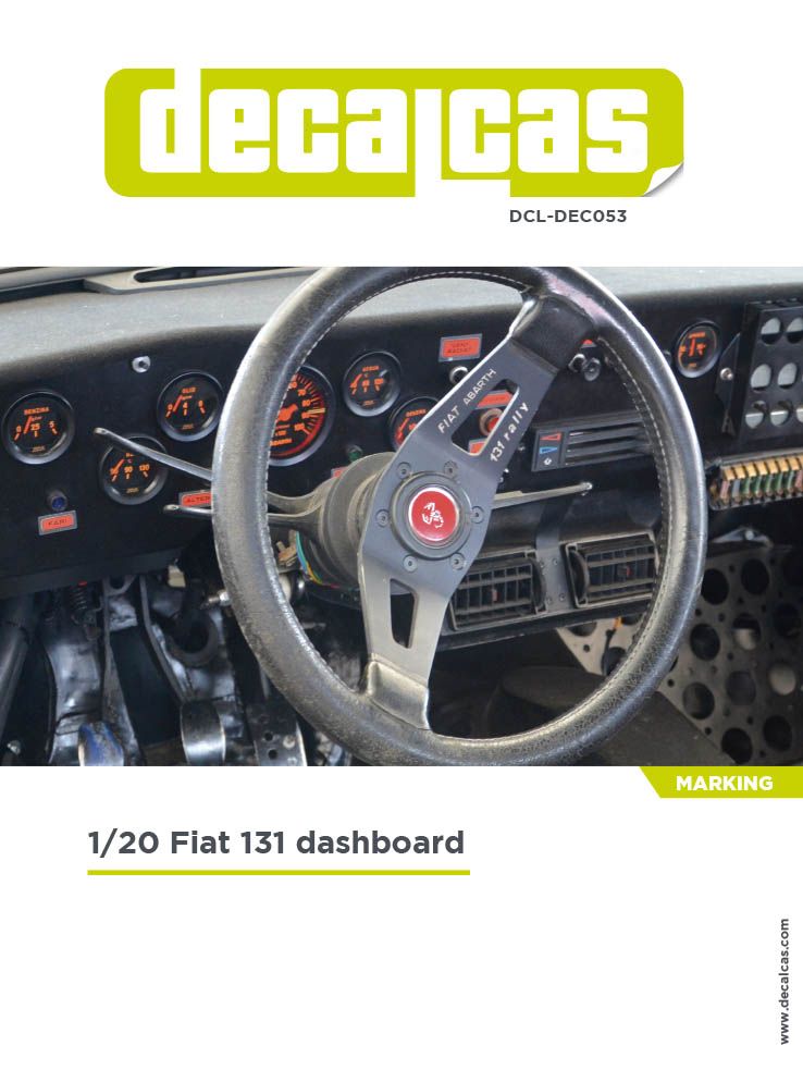 Decalcas DEC053 Fiat 131 Abarth - Fiat 131 Dashboard