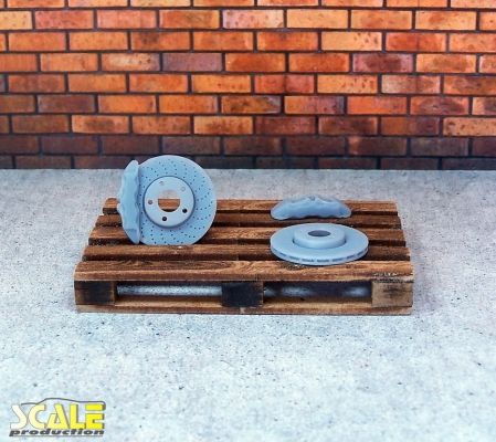 Scale Production SP24300 2 brake discs + 2 calipers