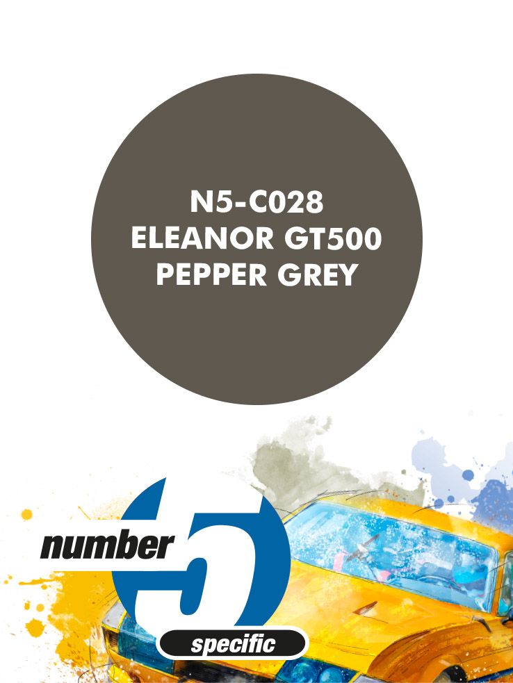 Number 5 N5-C028 Eleanor GT500 Pepper Grey