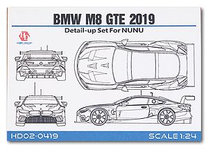 Hobby Design HD02-0419 Bmw M8 Gte 2019 Detail-up Set For NUNU