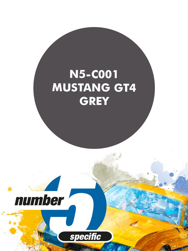 Number 5 N5-C001 Mustang GT4 Grey