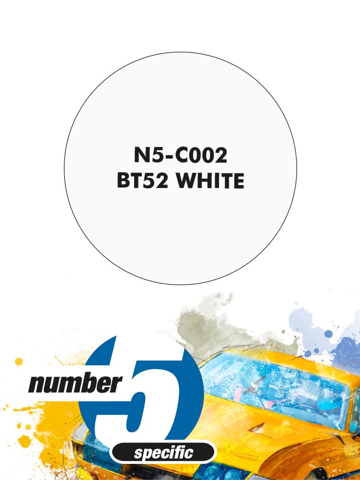Number 5 N5-C002 BT52 White