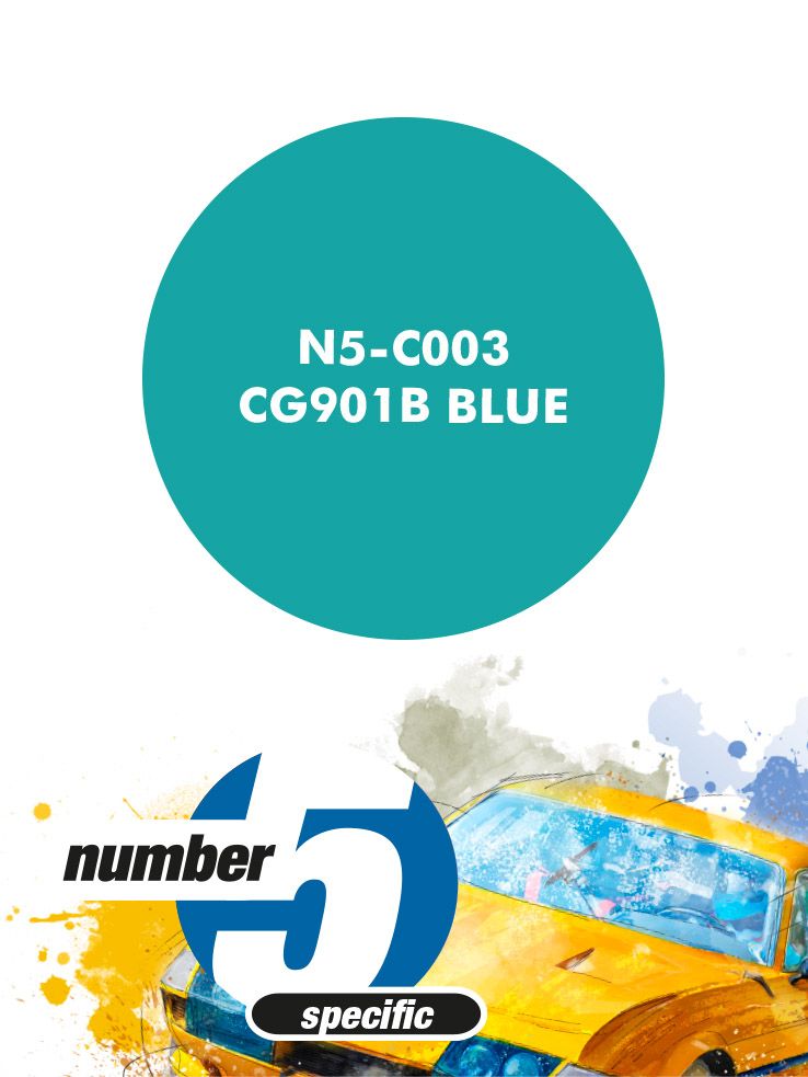 Number 5 N5-C003 CG901B Blue