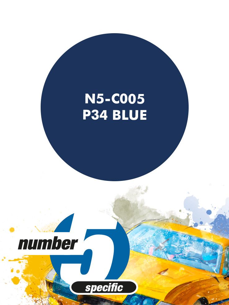 Number 5 N5-C005 P34 Blue