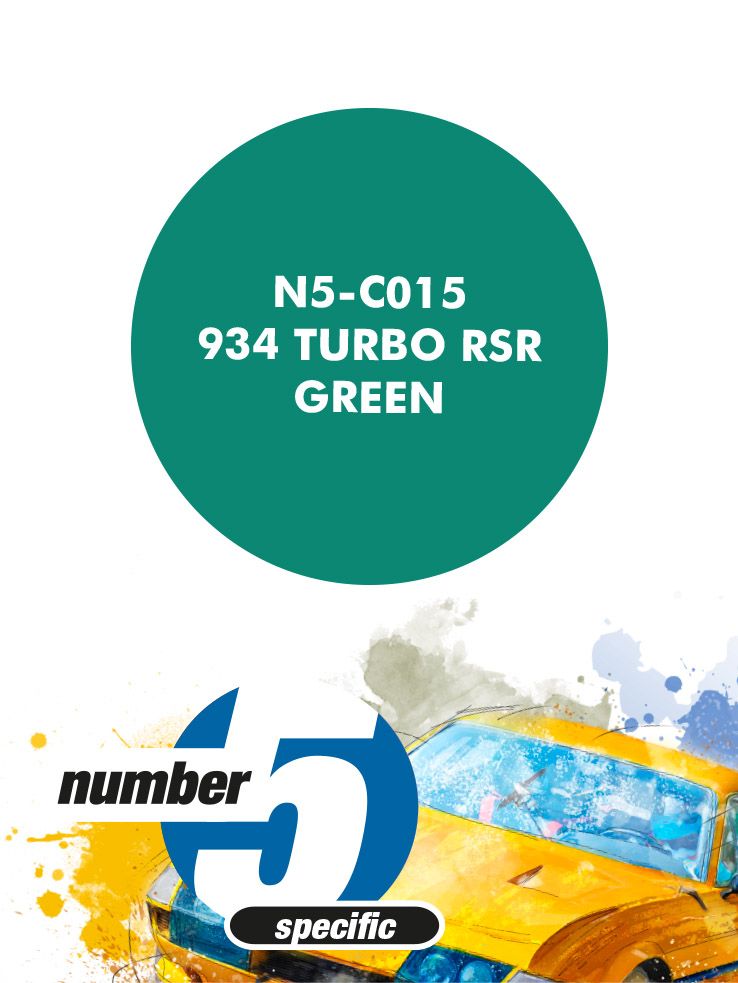 Number 5 N5-C015 934 Turbo RSR Green
