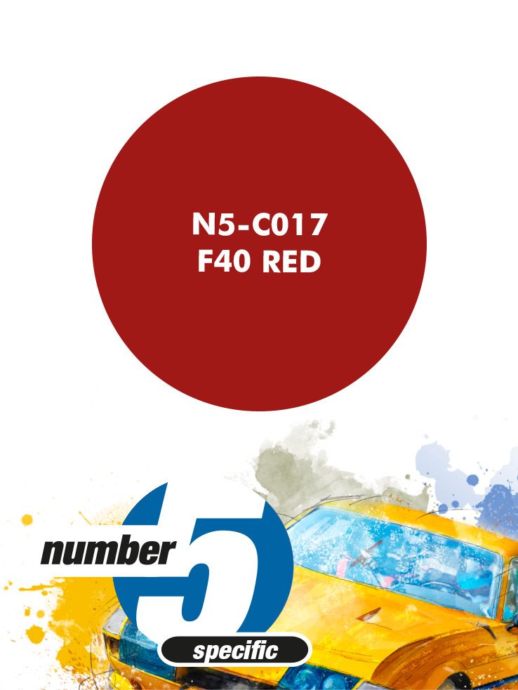 Number 5 N5-C017 F40 Red