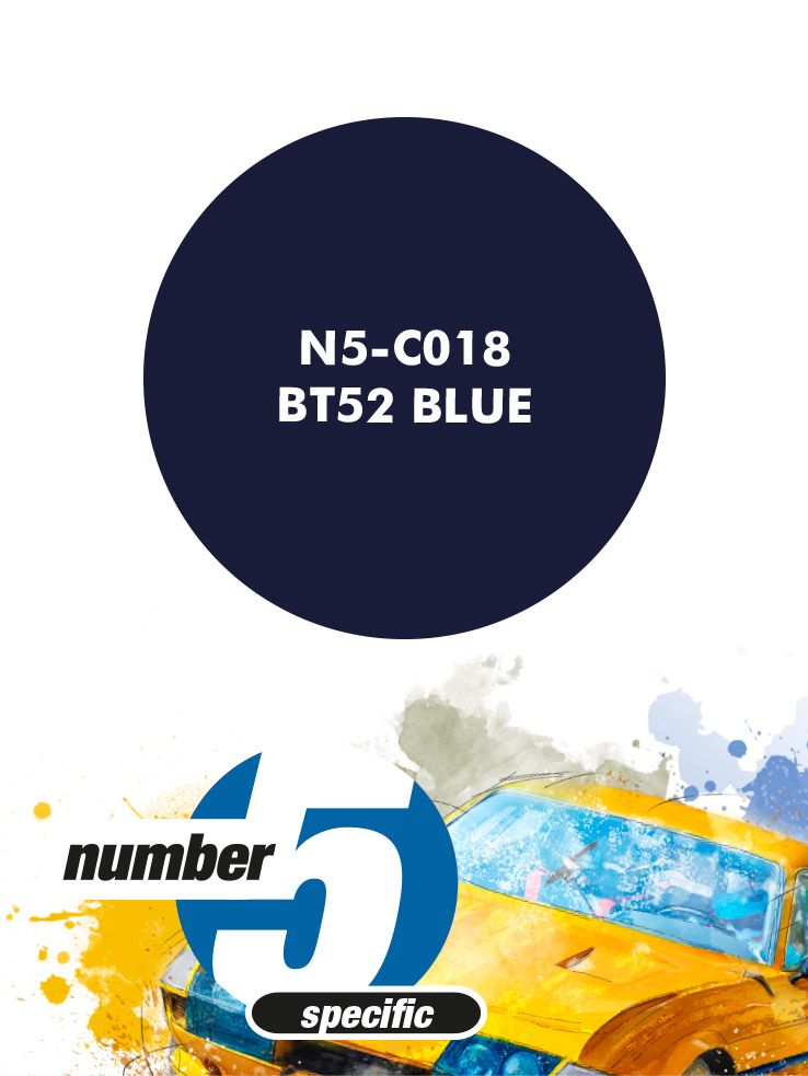 Number 5 N5-C018 BT52 Blue