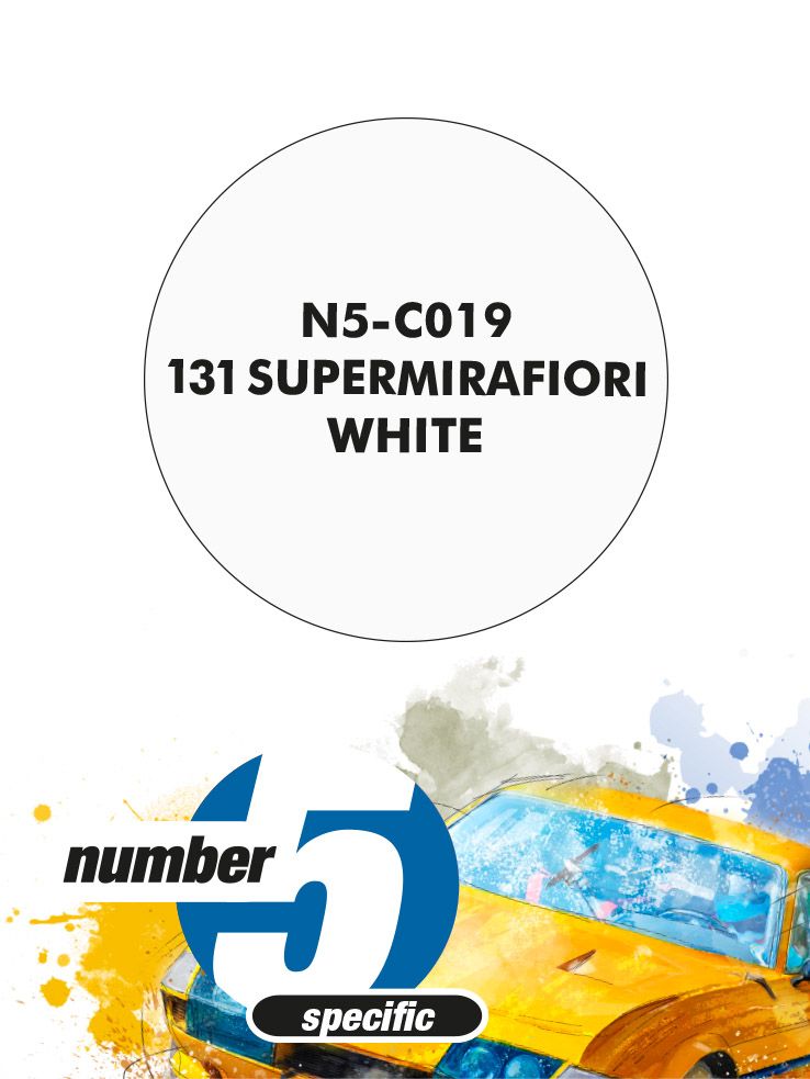 Number 5 N5-C019 131 Supermirafiori White