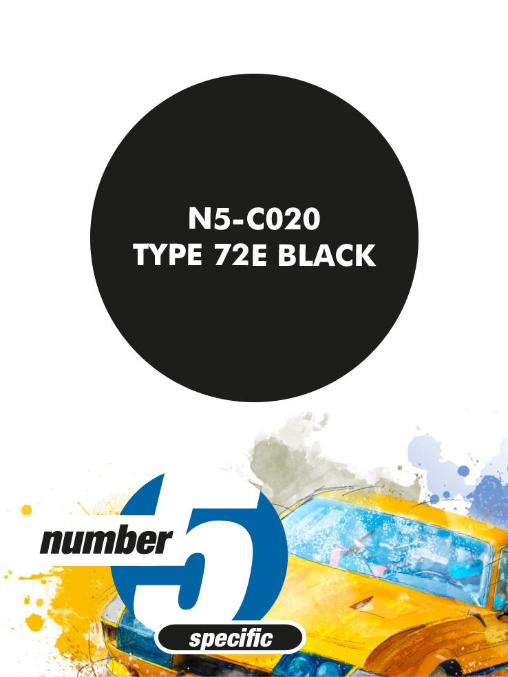 Number 5 N5-C020 Type 72E Black