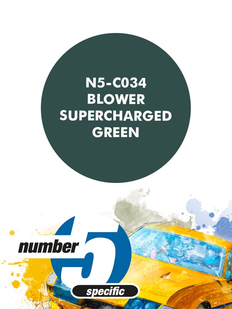 Number 5 N5-C034 Blower Supercharged Green