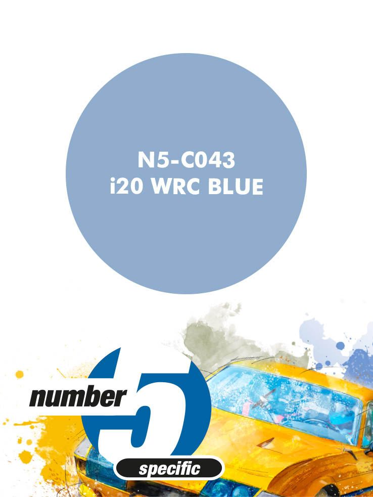 Number 5 N5-C043 i20 WRC Blue
