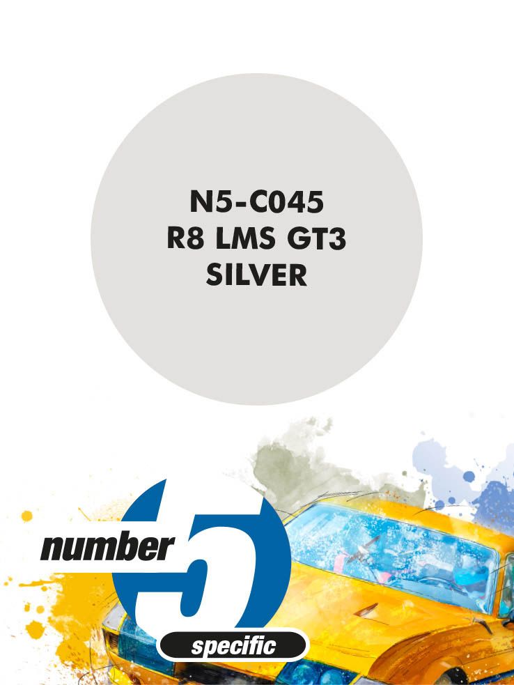 Number 5 N5-C045 R8 LMS GT3 Silver