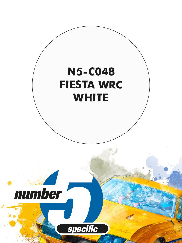 Number 5 N5-C048 Fiesta WRC White