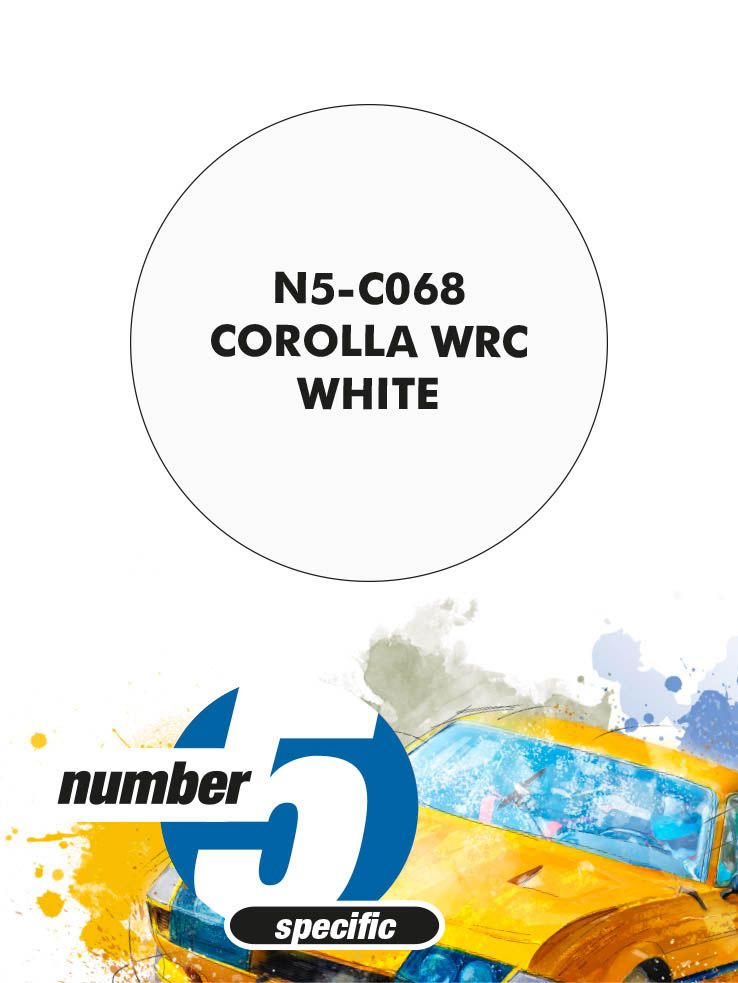 Number 5 N5-C068 Corolla WRC White