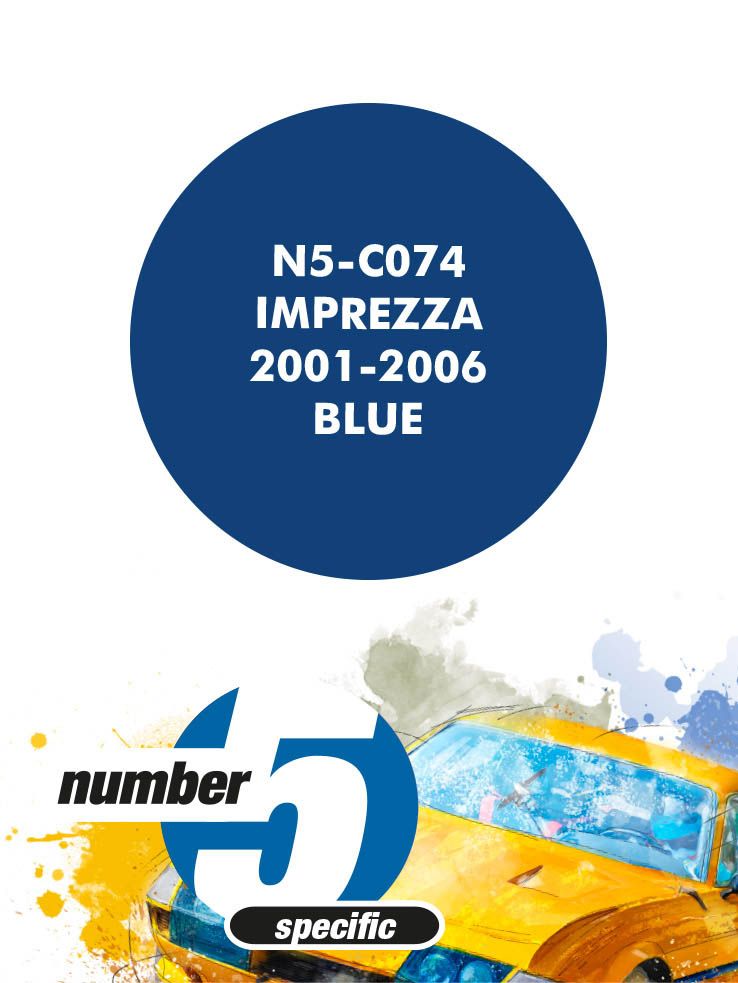 Number 5 N5-C074 Imprezza 2001-2006 Blue